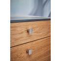 Bouton de meuble Transit inox look