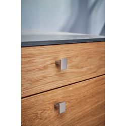 Meubelknop Transit inox look