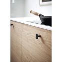 Bouton de meuble Transit noir mat