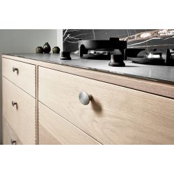 Meubelknop Dome inox look