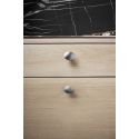 Bouton de meuble Dome inox look