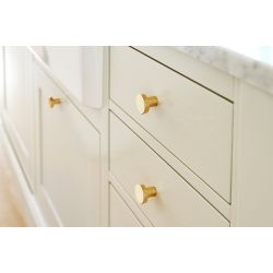 Bouton de meuble Dot laiton non verni