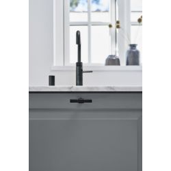 Bouton de meuble Knot noir mat