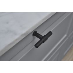 Bouton de meuble Knot noir mat