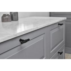 Bouton de meuble Knot noir mat