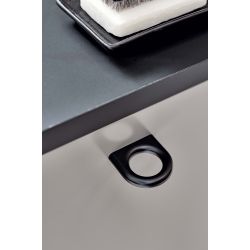 Bouton de meuble Luck noir mat