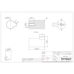 Meubelknop Scope mat zwart