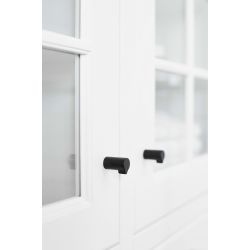 Bouton de meuble Scope noir mat
