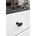 Bouton de meuble Zeppelin noir mat
