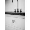 Bouton de meuble Bell inox look