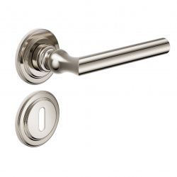 Poignée de porte Dnd IS13 PVN finition nickel poli