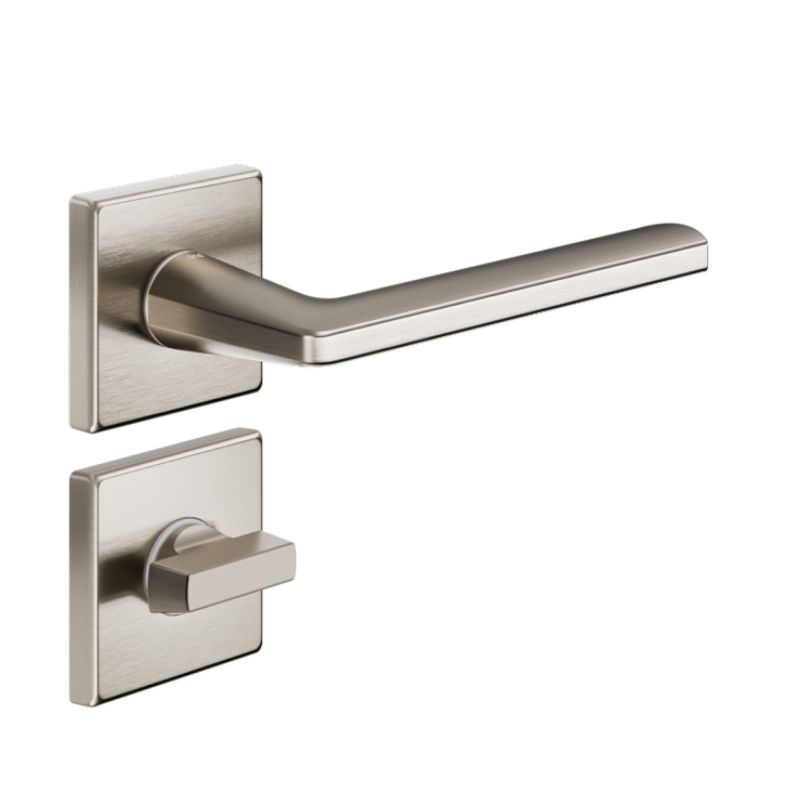 Poignée de porte Dnd LP14-ZNS finition nickel mat