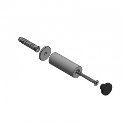 Deurstop Formani PB75 NM zwart uitvoering