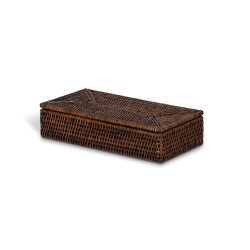 Boîte rectangulaire rotin...