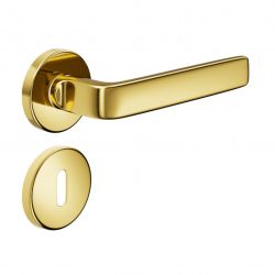 Poignée de porte Dnd 119/12 OLV finition laiton