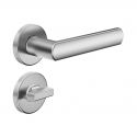 Poignée de porte Dnd LC12-ZCS finition chrome satiné