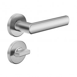 Poignée de porte Dnd LC12-ZCS finition chrome satiné