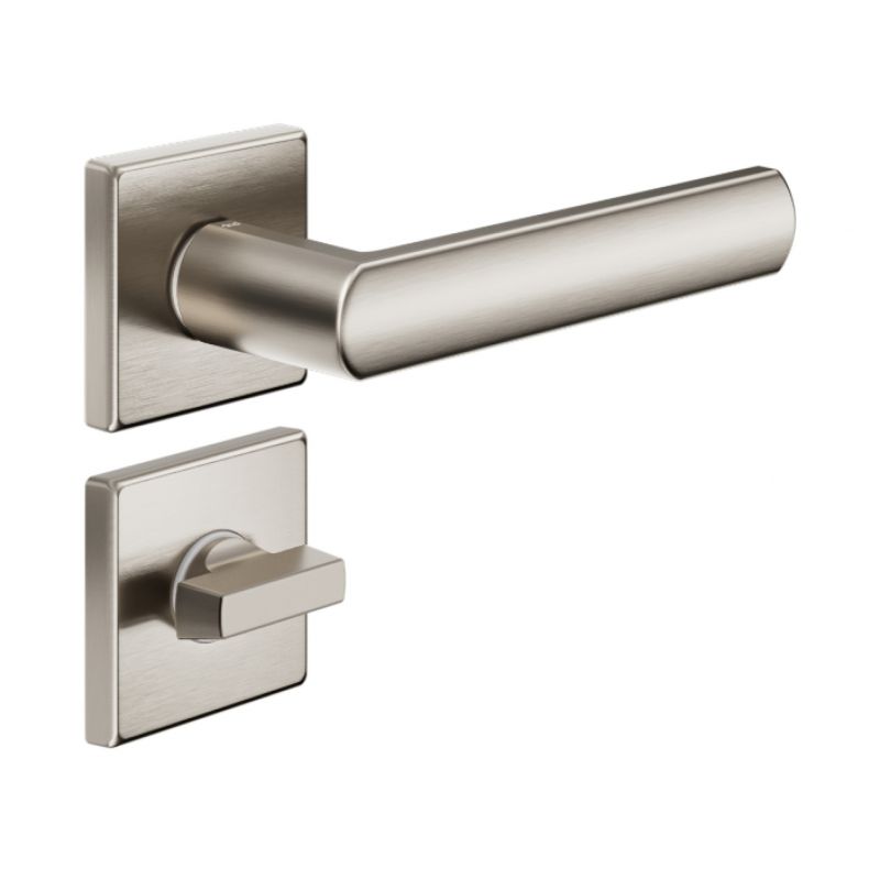 Poignée de porte Dnd LC14-ZNS finition nickel mat