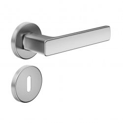 Poignée de porte Dnd FO12 ZCS finition chrome satiné