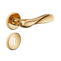 Deurklink Dnd 530/12 PVD-BG goud uitvoering