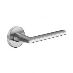 Poignée de porte Dnd LP12-ZCS finition chrome satiné