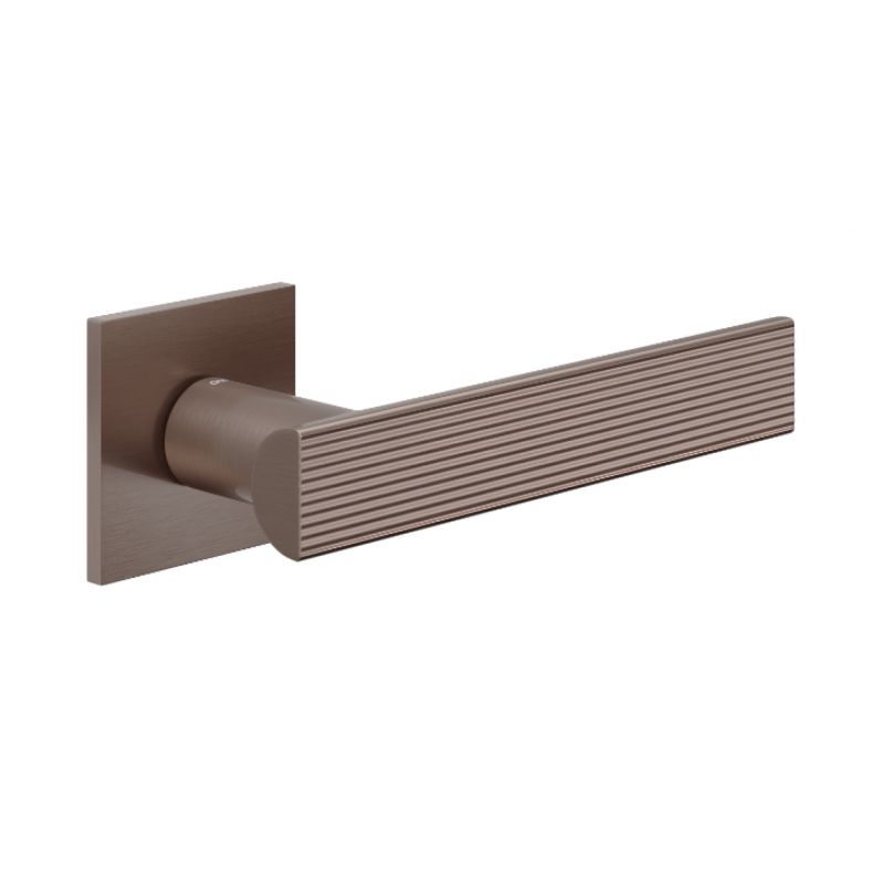 Poignée de porte Anik Line 02 bronze mat satiné