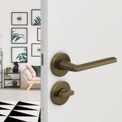 Poignée de porte Luce P bronze mat