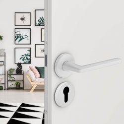 Deurklink Luce P mat wit