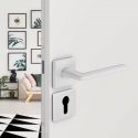 Poignée de porte Luce P 02 blanc mat