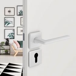 Deurklink Luce P 02 mat wit
