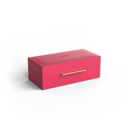 BOX S magenta doré