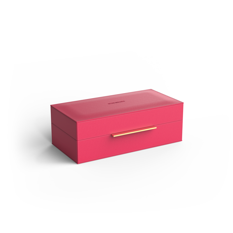 BOX S magenta doré