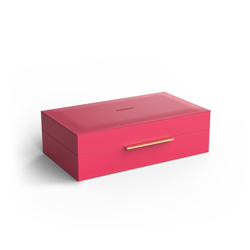 BOX L magenta doré