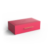 BOX L magenta doré