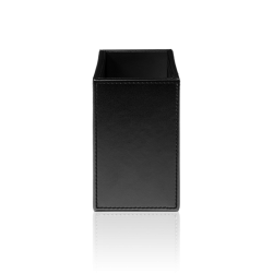 Boîte carrée cuir noir BROWNIE KOE