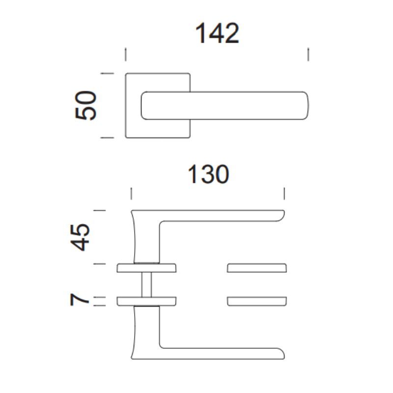 Deurklink Fold 02 antraciet