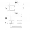 Deurklink Fold 02 antraciet