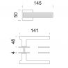 Deurklink Anik Line 02 chroom