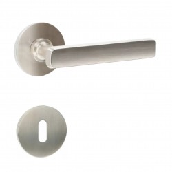 Poignée de porte Quincalux 400-R0-99-22 finition nickel mat