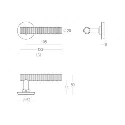 Deurklink Quincalux 401-R0-60-22 zwart uitvoering