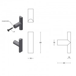 Bouton de meuble ARC