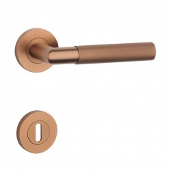 Poignée de porte Aprile SH OVAL 1742 PRO 8MM PN PVD finition cuivre