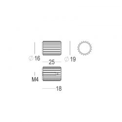 Bouton de meuble Royal bronze mat