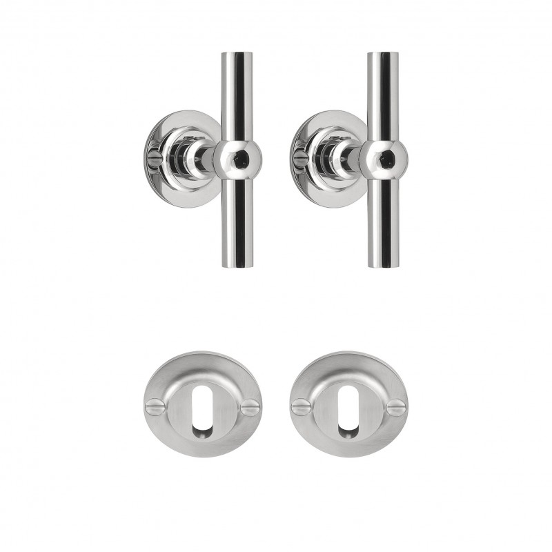 Poignée de porte Formani FVT100/48 IP finition inox poli