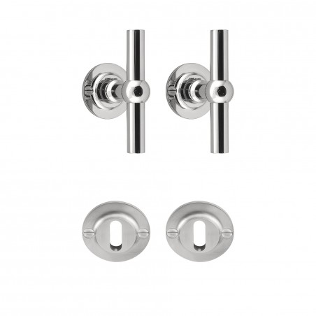 Poignée de porte Formani FVT100/48 IP finition inox poli