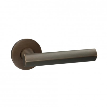 Poignée de porte Quincalux by Frederik Delbaert 404-R0-41-22L-197 finition bronze