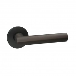 Poignée de porte Quincalux by Frederik Delbaert 404-R0-42-22L-197 finition bronze