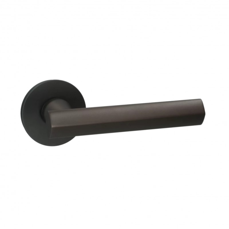 Poignée de porte Quincalux by Frederik Delbaert 404-R0-42-22L-197 finition bronze