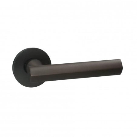 Poignée de porte Quincalux by Frederik Delbaert 404-R0-42-22L-197 finition bronze