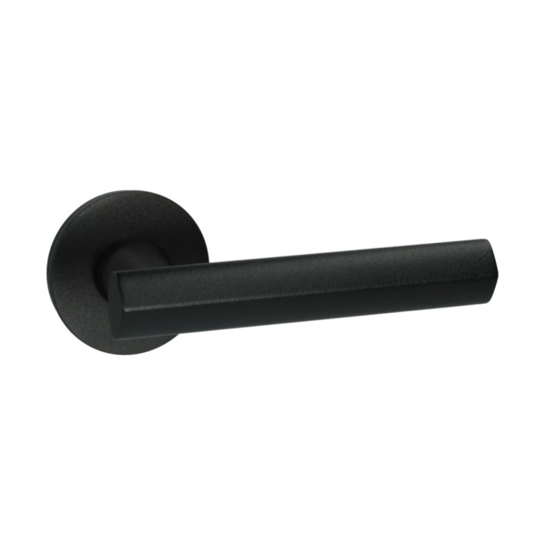 Poignée de porte Quincalux by Frederik Delbaert 404-R0-60-22L-197 finition noir